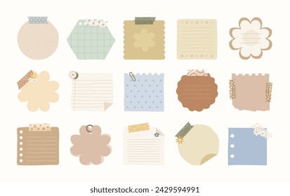 Floral Note Vector Illustration in Flat Style