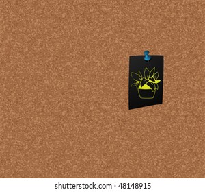 floral notice concept