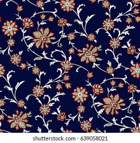 Floral Oriental Ethnic Background