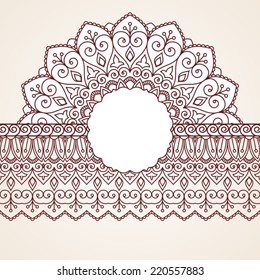Floral oriental pattern.