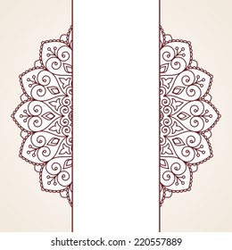 Floral oriental pattern.