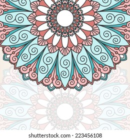 Floral oriental pattern.