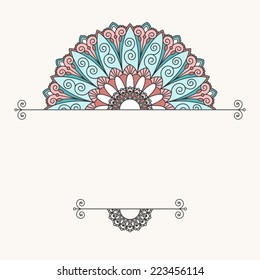 Floral oriental pattern.