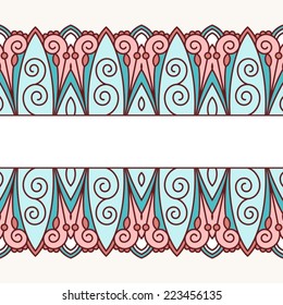 Floral oriental pattern.