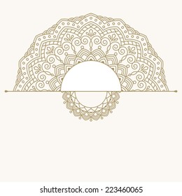 Floral oriental pattern.