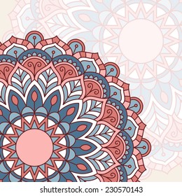 Floral oriental pattern.