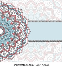 Floral oriental pattern.