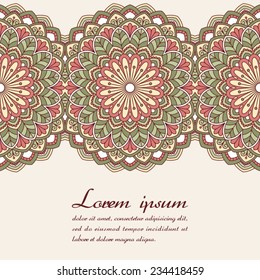 Floral oriental pattern.