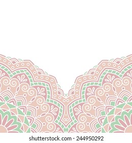 Floral oriental pattern.
