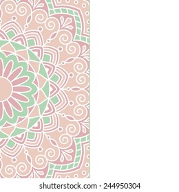 Floral oriental pattern.