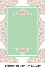 Floral oriental pattern.