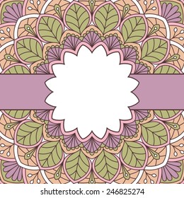 Floral oriental pattern