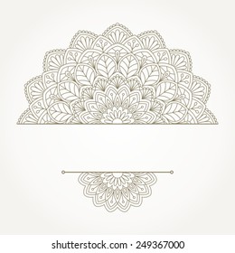 Patrón oriental floral.