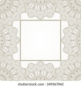 Floral oriental pattern.