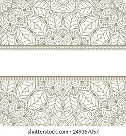 Floral oriental pattern.