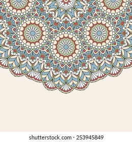Floral oriental pattern.
