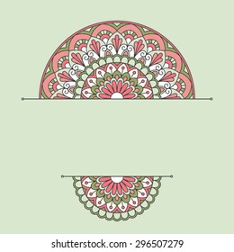 Floral oriental pattern.