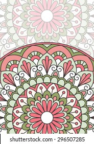 Floral oriental pattern.
