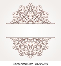 Floral oriental pattern.