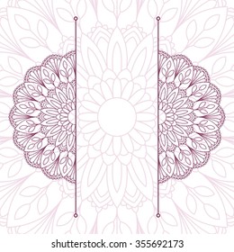 Floral oriental pattern.