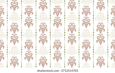 Design de padrão oriental floral que mostra elementos padrão detalhados inspirados pela arte padrão oriental clássica. Design para têxtil, fundo, papel de parede, tecido, envoltório, tapete e vetor ilustrati