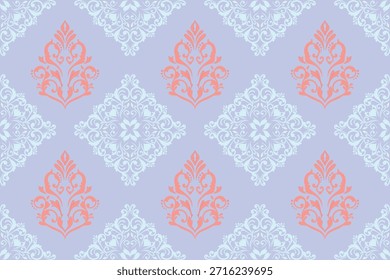 Floral oriental pattern concept showcasing detailed pattern elements inspired by classic oriental pattern art. Design for textile, background, wallpaper, fabric, wrapping, carpet and vector illustration.