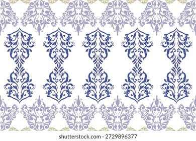 Concepto de patrón oriental floral que muestra Elementos de patrón detallados inspirados en el arte de patrón oriental clásico Diseño para textiles, fondo, Fondo de pantalla, tela, envoltura, alfombra y Ilustración vectorial.