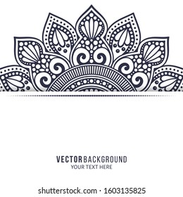 Floral oriental pattern. Mandala background