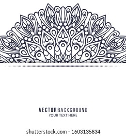 Floral oriental pattern. Mandala background
