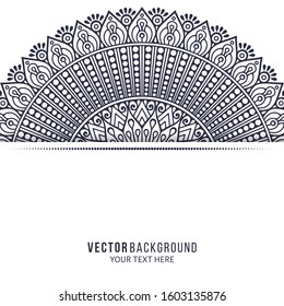 Floral oriental pattern. Mandala background