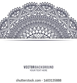 Floral oriental pattern. Mandala background