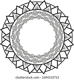 Floral oriental pattern. Mandala vector oriental. Vector seamless ornamental