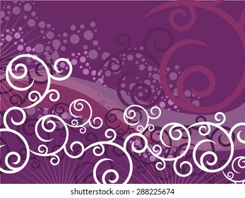 Floral origami vector illustration background.