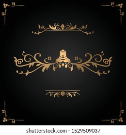 Floral ornament - it's an abstract design for using as patterns, wallpapers, clothes, fabric, wood carves and textiles.