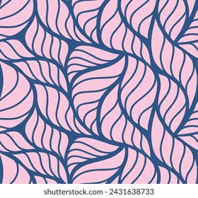 Floral ornament abstract seamless pattern. leaf abstract background.