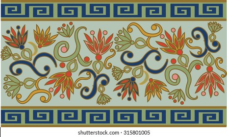 Floral ornament in Asian style.