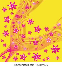Floral ornament background