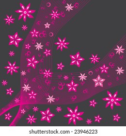Floral ornament background