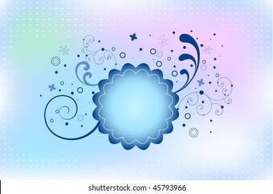 Fundo de ornamento floral