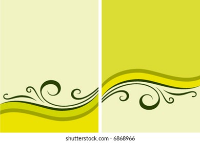 Floral ornament. Background