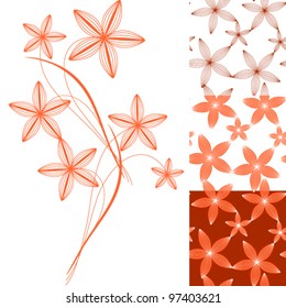 Floral ornament background.