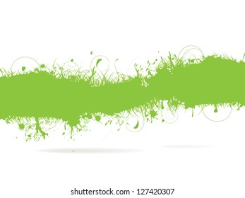 floral ornament background with swirls