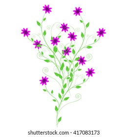 Floral ornament, beautiful background, vector