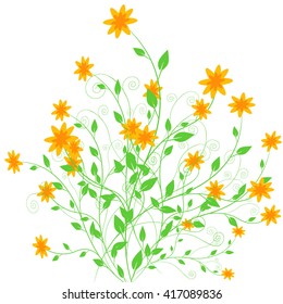 Floral ornament, beautiful background, vector