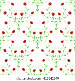 Floral ornament, beautiful background, vector