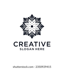 Floral ornament beauty logo design abstract
