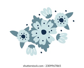 Floral Ornament Bouquet Vector Illustration