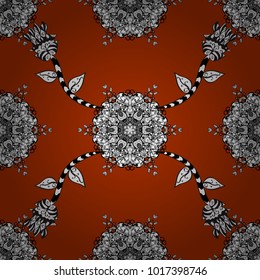 Floral ornament brocade textile pattern, glass, cute with floral pattern on violet, white and black colors with colorful elements. Seamless classic colorful pattern.