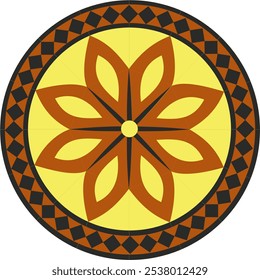 Floral ornament computer graphic art