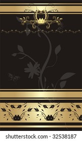 Floral ornament for decor. Wrapping. Vector